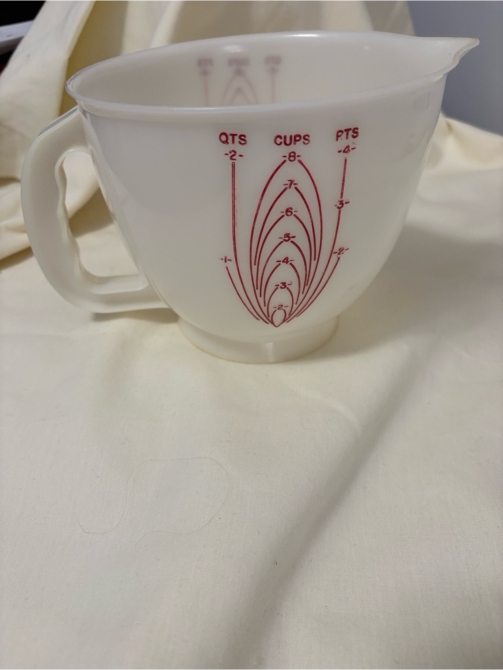 VTG Tupperware Mix N Store Measuring Pitcher Batter Bowl 8 Cup 2 Quart NO LID